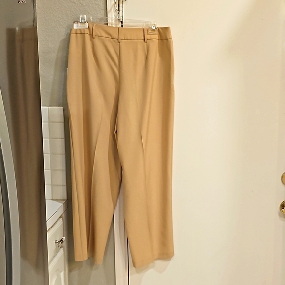 NWT Cooper & Ella Wide Leg Decorative Button Zip Closure Cream Pant Size 14 - Picture 10 of 10